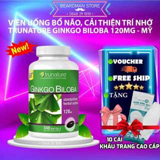 Bổ não ginkgo biloba mỹ 120mg, 340 viên