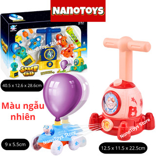 Đồ chơi xe bơm bong bóng, đua ô tô bong bóng, xe chạy bằng khí - nanotoys store