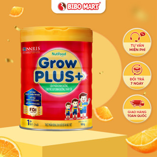  Sữa Bột GrowPLUS+ Đỏ Tiêu Hóa Tốt Tăng Cân Đề Kháng Khỏe Phát Triển Não 850g 900g Bé Bibo Mart 