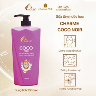 Sữa Tắm Dưỡng Trắng CHARME COCO NOIR Hương Nước Hoa 1000ml Cấp Ẩm, Trắng Da, Thơm Lâu