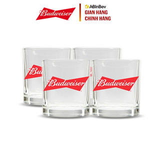 Combo 4 Ly Budweiser Cao Cấp 325ml - Quà tặng không bán