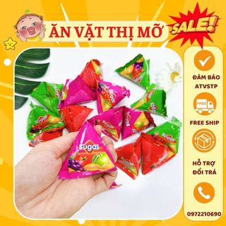 Gói kẹo dẻo chíp chíp trái cây hương hoa quả - kẹo dẻo chíp gói tam giác