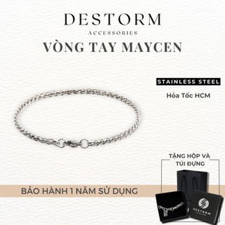 Vòng Tay Titan Destorm Maycen Bracelet, Lắc Tay Unisex Cho Nam Nữ Thép Không Gỉ , Có Hộp và Túi Đựng