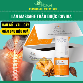 Máy Massage Cổ Vai Gáy Thảo Dược Giảm Đau Nhanh Chóng Coviga Đầu Lăn 5 Bi 100ml