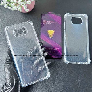 Ốp dẻo và cường lực Xiaomi Poco X3 / Poco X3 Pro / Poco X3 NFC - loại trong suốt chống sốc bảo vệ camera