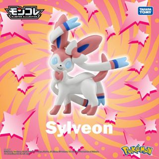 Mô hình Pokemon Eevee tiến hóa hệ tiên Moncolle EX Sylveon 916529 Fullbox Chính Hãng Takara Tomy - Victoys