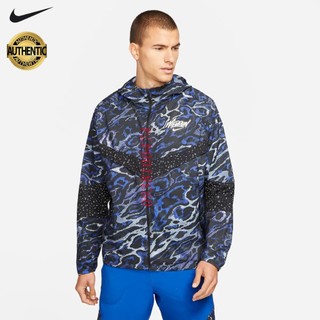 Áo khoác nam Nike chính hãng 1 lớp logo đánh flash phản quang có mũ trùm đầu và túi trong