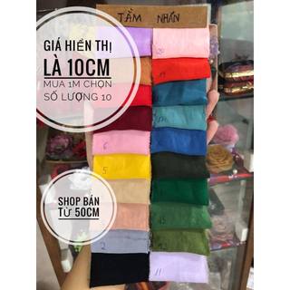 Lụa Tằm Nhăn - giá hiển thị là giá 10cm, mua 1m chọn 10.