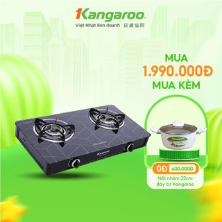 Bếp gas đôi dương kính Kangaroo KG526M
