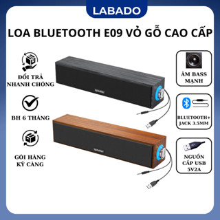 Loa vi tính máy tính bass mạnh để bàn, loa nghe nhạc mini pc laptop điện thoại tivi LABADO E09