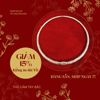 Kiềng bạc tròn mặc áo dài, trang phục dân tộc..