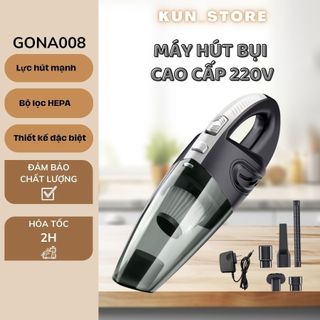 Máy hút bụi cầm tay mini không dây GONA - Vệ sinh ô tô, giường nệm, lông thú cưng GONA008