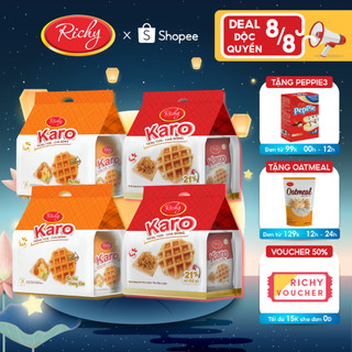 Bịch 24 chiếc Bánh tươi Richy KARO (26g/chiếc)