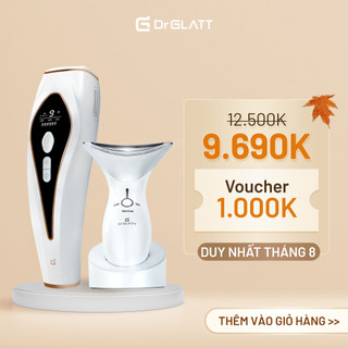 Set máy triệt lông đa năng và máy nâng cơ mặt - triệt lông băng lạnh, nâng cơ chống nhăn, tăng collagen DR GLATT