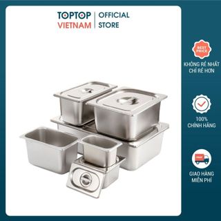 Khay topping - Khay buffet inox nhiều kích thước