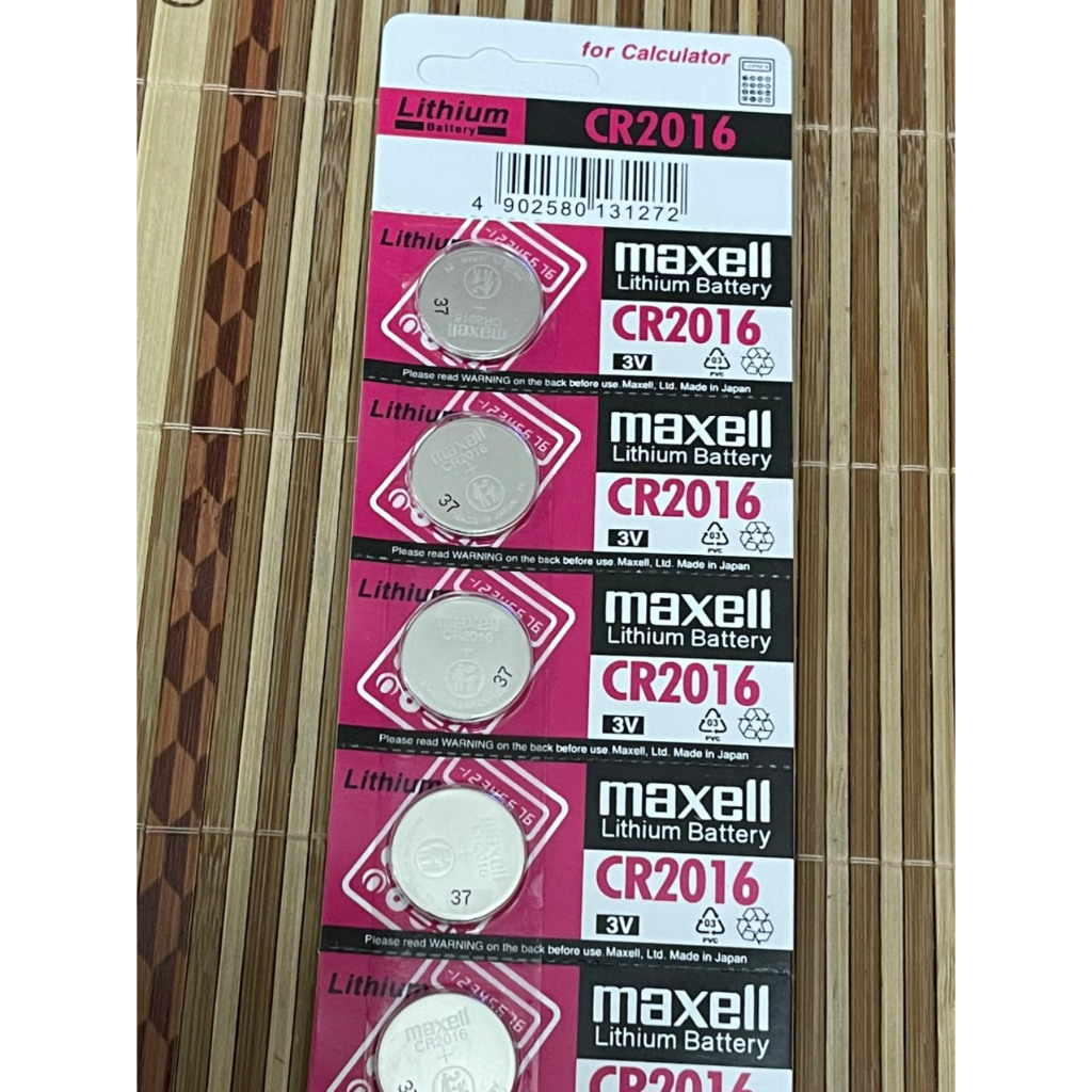 Vỉ 5 viên pin Maxell CR2016 3V chính hãng Nhật Bản, pin maxell 2016 thay cho điều khiển các loại