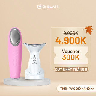 Set Máy Rửa Mặt và Máy Nâng Cơ Mặt - tẩy trang, nâng cơ chống nhăn, tăng sinh collagen DR GLATT