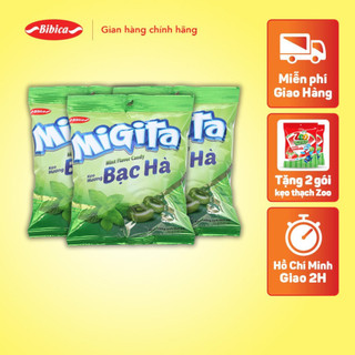Combo 3 Kẹo Cứng Migita Bạc Hà Bibica 70g