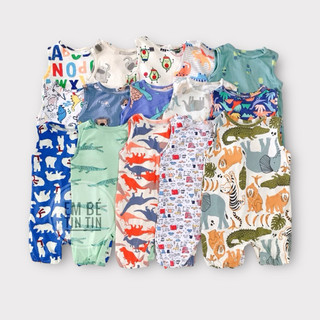 Body đùi cotton cho bé - Bodysuit sát nách - Body ba lỗ cho bé (5 đến 13kg)