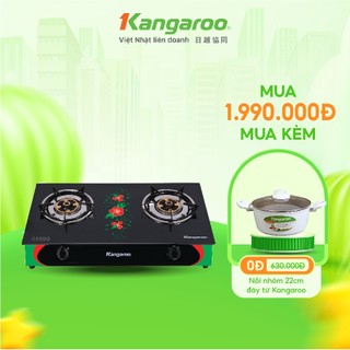 Bếp gas dương kính hai lò Kangaroo KG507 - giao hoa văn ngẫu nhiên