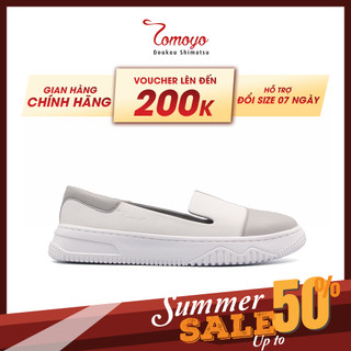 Giày sneaker nữ tomoyo da microfiber hoạ tiết sọc caro "siêu cá tính" tmw31200