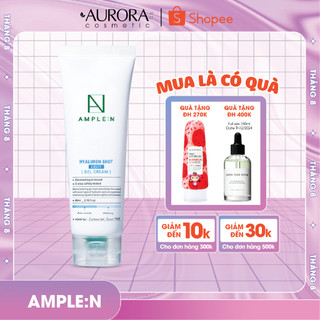 Kem dưỡng ẩm sáng da Ample:N Hyaluron Shot Light Gel Cream 80ml