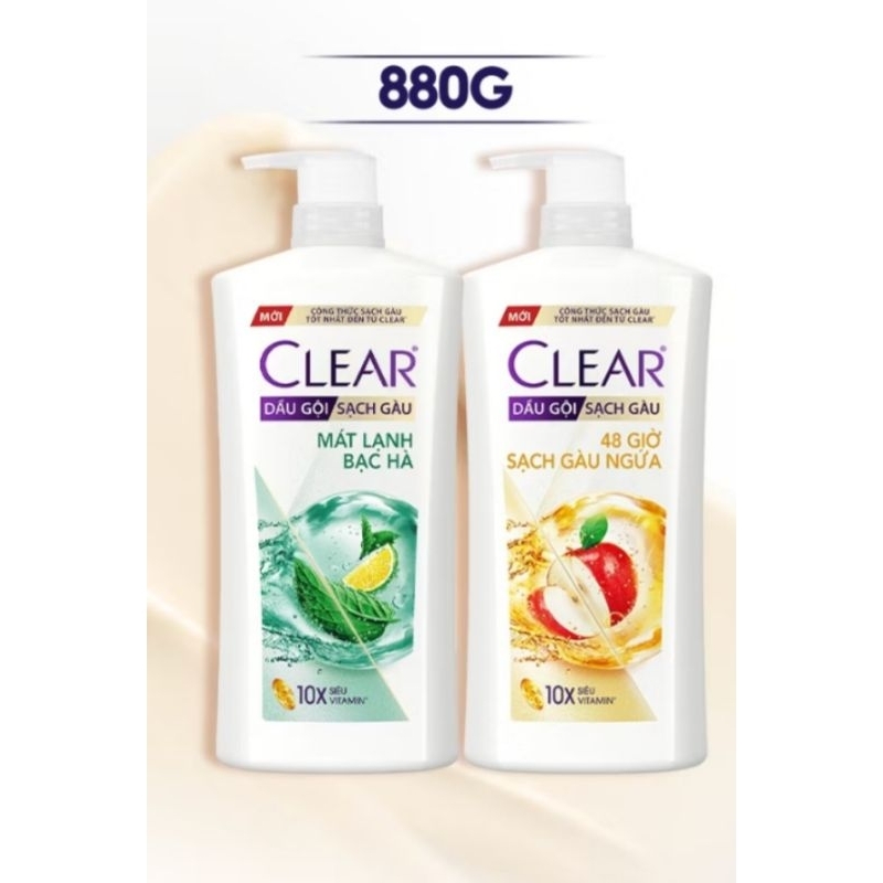 Dầu gội Clear 880g