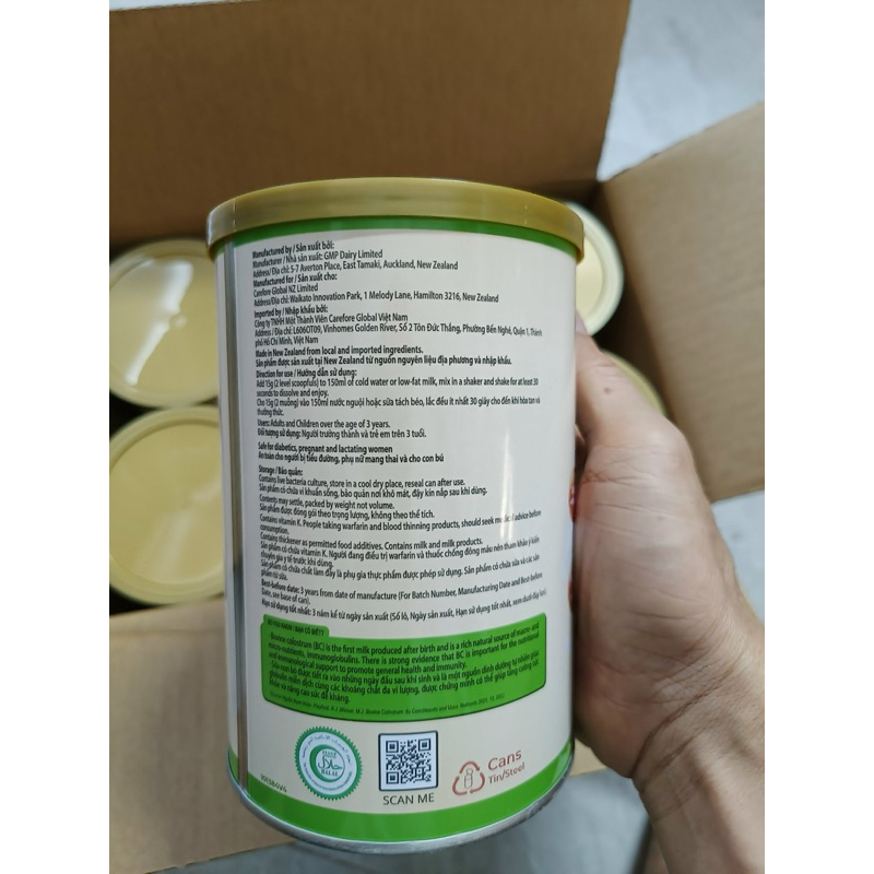 Hàng Chính Hãng - Sữa non Colos IgGold - Alpha lipid New Zealand 450g.