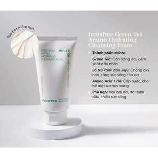 Sữa rửa mặt Innisfree Trà Xanh 150ml