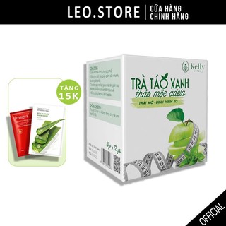  Trà táo xanh giảm cân thảo mộc adela kelly detox (chính hãng Hộp 12 gói)