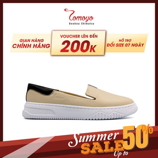 Giày sneaker nữ tomoyo da microfiber "siêu cá tính" tmw20509