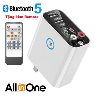 Bộ Thu Phát Bluetooth 5.0 K16, Chuyển Đổi Âm Thanh Stereo Không Dây AUX L/R 3.5mm Hỗ Trợ Đọc Thẻ TF/USB Kèm Remote
