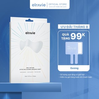 Mặt nạ dưỡng ẩm, dịu da & mờ thâm elravie mela return calming sheet 01 miếng full face/spot