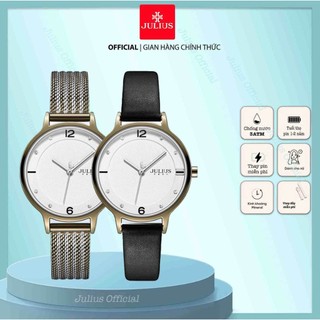 Đồng hồ nữ Julius JA-1251 dây thép | Julius Official