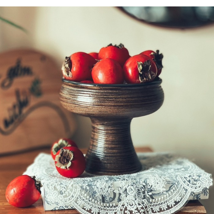 Bình hoa gốm sứ Bát Tràng dáng ly thủy tiên mặt hồ lọ cắm hoa bày hoa quả theo phong cách hiện đại