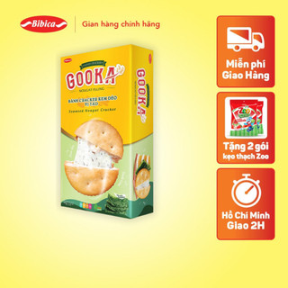 Bánh Gooka Cracker Nougat Filling Vị Tảo Biển Bibica