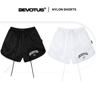 Quần short vải dù Devotus Unisex form rộng ống rộng - Thêu logo