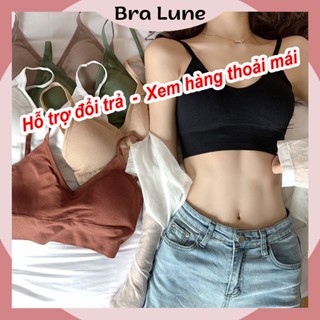 Áo bra nữ cotton mút mỏng có thể tháo rời BRALUNE, áo ngực nữ sport ôm sát tôn vòng 1 mã ANM-66
