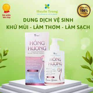 Dung dịch vệ sinh phụ nữ Hồng Hương 250ml - Ngăn ngừa vi khuẩn, làm sạch, khử mùi,cải thiện sắc tố