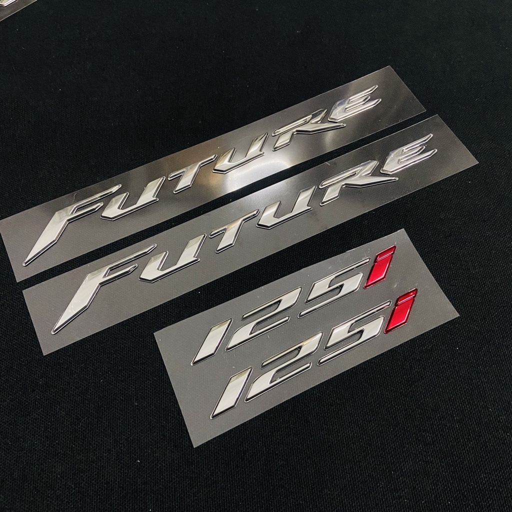 Tem chữ nổi Future 125,  TEM Future Led, TEM SỐ 125i chất liệu nhựa cứng xi bóng cao cấp TEM ZIN CAO