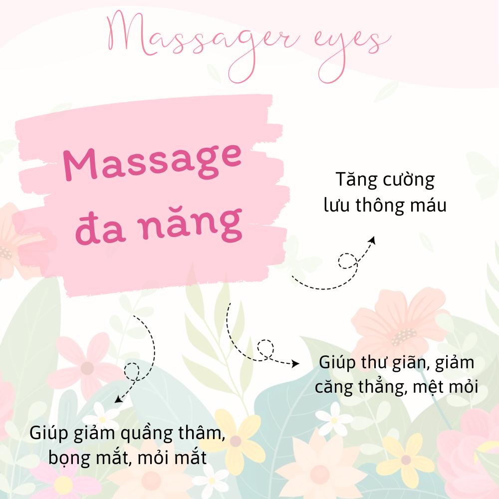Máy massage đa năng Feelex Massager Eyes 10 chế độ chuyên sâu, nhỏ gọn, tiện dụng