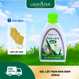 Gel Lột Mụn Nha Đam Lucky Star 200ml Tặng kèm giấy lột mụn
