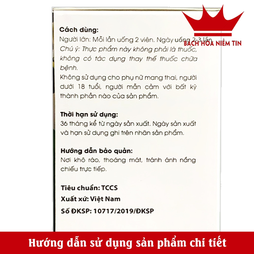 Viên uống Trinh Nữ Hoàng cung thành phần thảo dược - Giảm sự hình thành U Nang Buồng Trứng- U Xơ Tủ Cung Ở Nữ
