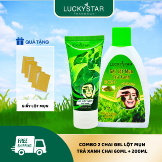 Gel lột mụn lucky star hương trà xanh 60ml/200ml