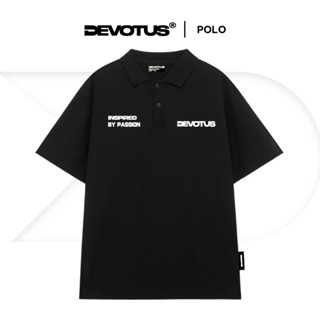 Áo Polo form Oversize Local Brand Unisex Devotus Premium 100% Cotton Fullbox - Signature in kéo lụa