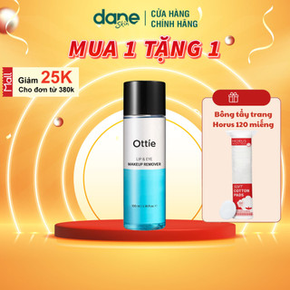 Nước tẩy trang mắt môi 2 Lớp Ottie Lip＆Eye Makeup Remover - Tẩy Trang Sạch Sâu Lớp Makeup 20ml/ 100ml