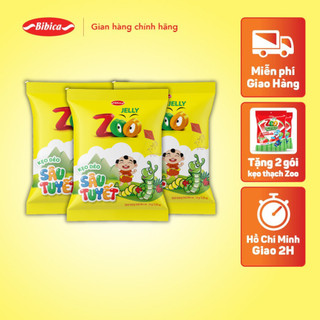 Combo 3 Kẹo Dẻo Zoo Sâu Tuyết Bibica 24g