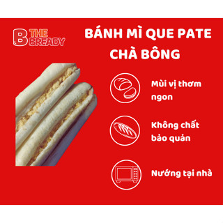 Bánh mì que Pate Chà Bông The Bready bịch 10 bánh