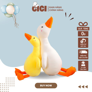 Gấu Bông Vịt Lười Cici, Thú Nhồi Bông Vịt Bụng Bự, Gấu Bông Hình Ngỗng Trầm Cảm Siêu To Siêu Mềm Mịn