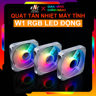 Quạt Tản Nhiệt Jungle Leopard F6 Trắng Led RGB Tự Đổi Màu Chuẩn 4Pin Molex - Không Cần Hub